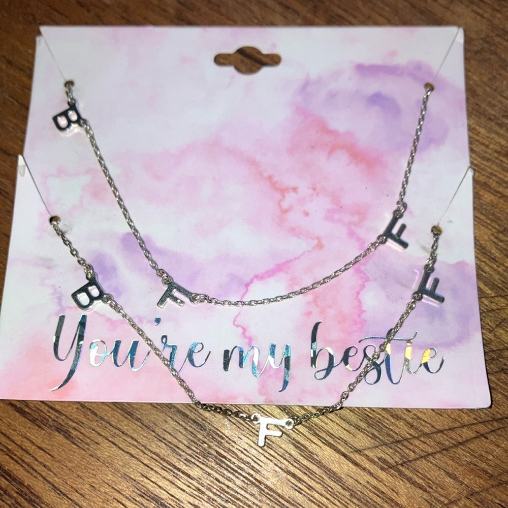 Francesca’s‎ Silver Tone Delicate BFF Best Friends Marching Bracelet Set